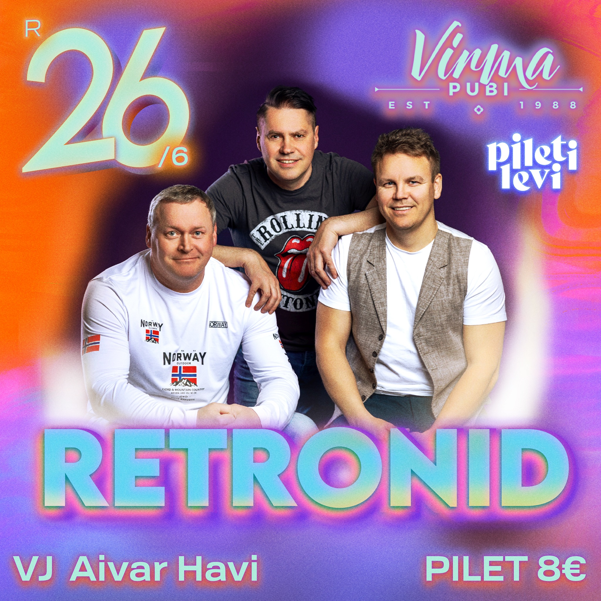 Retronid Virma Pubis 26. juuni Rakveres