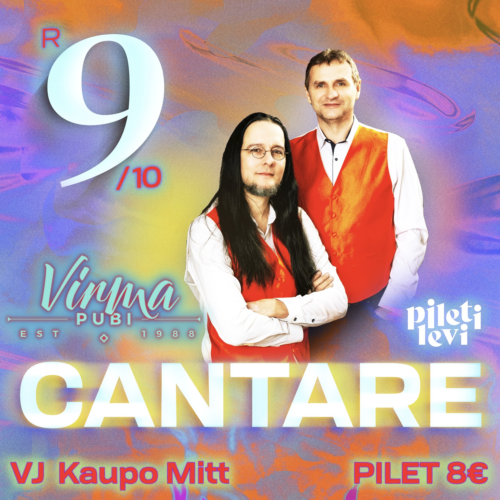Cantare kontsert Virma Pubi 9.oktoober Rakveres