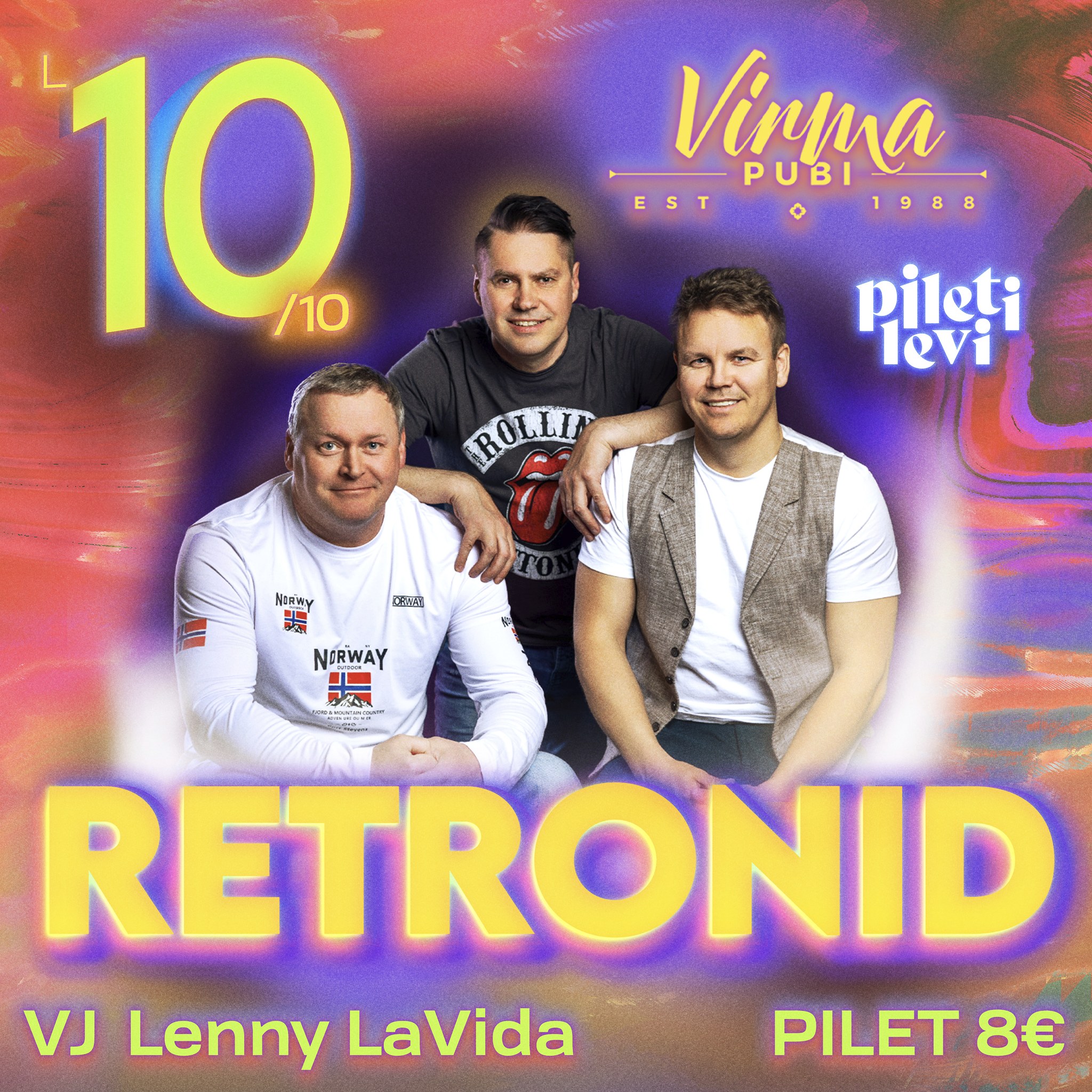 Retronid LIVE Virma Pubi 10.oktoober Rakveres